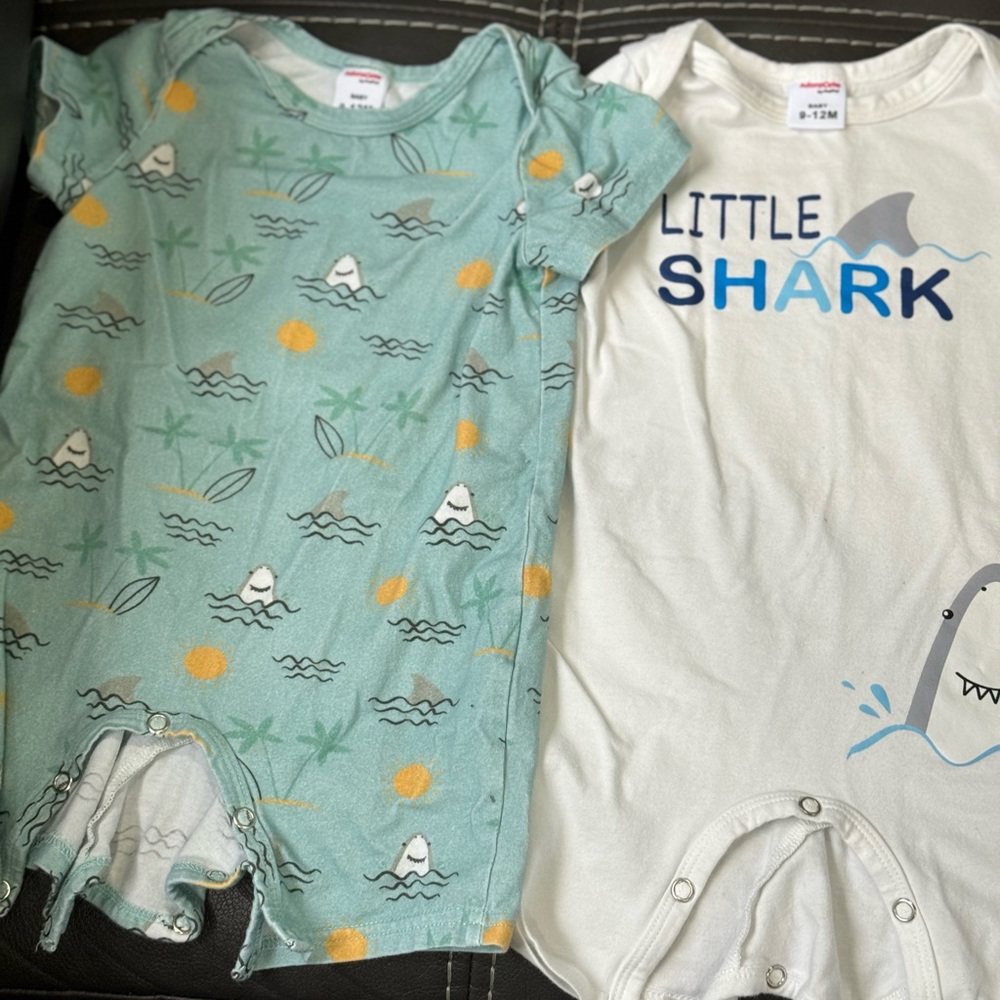 Little Sharks 2 Piece Set Size 9-12 Months